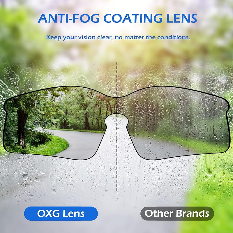 6 Pack Anti-Fog Safety Glasses – ANSI Z87+ Impact & Scratch Resistant, Grey Lens