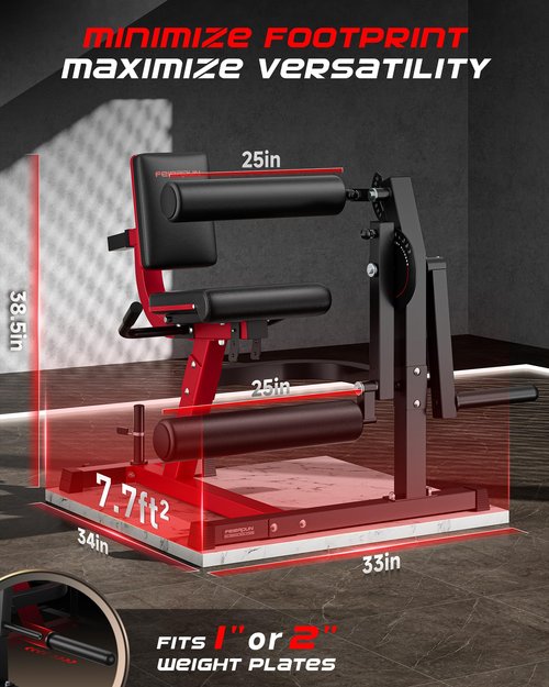 FEIERDUN 4-in-1 Adjustable Leg Extension Curl Machine - 700lbs Capacity Leg Extension Machine for Lower Body Workouts - Adjustable Leg Curl Machine, Home Gym Weight Machine
