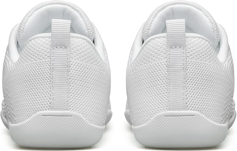 BAXINIER Girls White Cheerleading Shoes - Variation White 851-girls+2 Little Kid