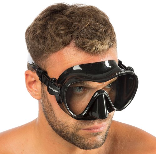Cressi F1 Snorkeling Mask, Black