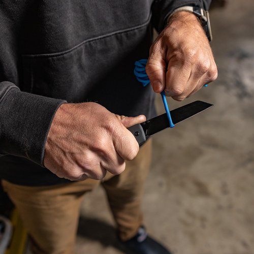 Gerber Gear Pledge Pocket Knife with Pocket Clip - 3.7" Full Panel Plain Edge Blade Folding Knife - EDC Gear and Equipment - Omni Gray