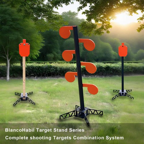BLANCOHABIL AR500 6" x 3/8" Dueling Tree Targets,Shooting Tree,Dueling Tree AR500,AR500 Steel Targets for Shooting,Steel Target Stand,Texas Star Target