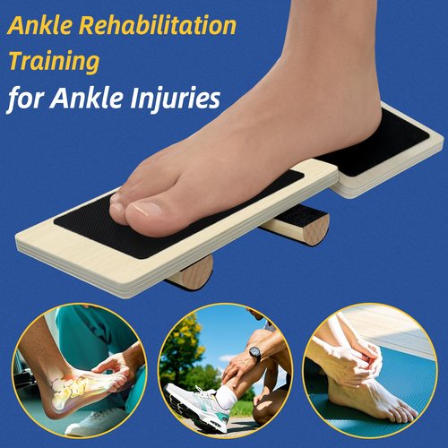 NOSIDAK Ankle Strengthener, Ankle Balance Board for Physical Therapy, Foot Trainer Posture Corrector, Foot Strengthener for Sprained Ankle, Foot Stretcher for Plantar Fasciitis Relief, Wobble Board