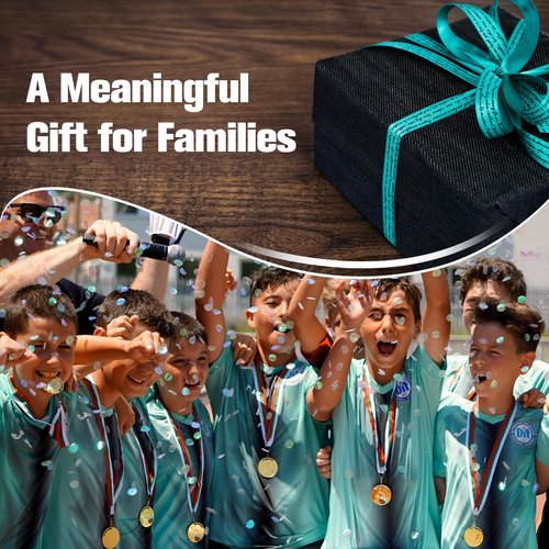 Wall-Mounted Medal Hooks Display Organizer - 14 L-Shaped Metal Hooks with Engraved Never Give Up Wood Plaque | Award Trophy Rack for Sports, Race Bibs, Necklaces & Keys (Black, Never Give Up)
