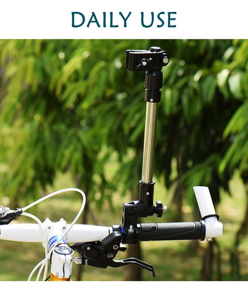 Universal Umbrella Holder Clamp, Handlebar Attachment Accessories for Bike, Wheelchair, Stroller Outdoor Travel