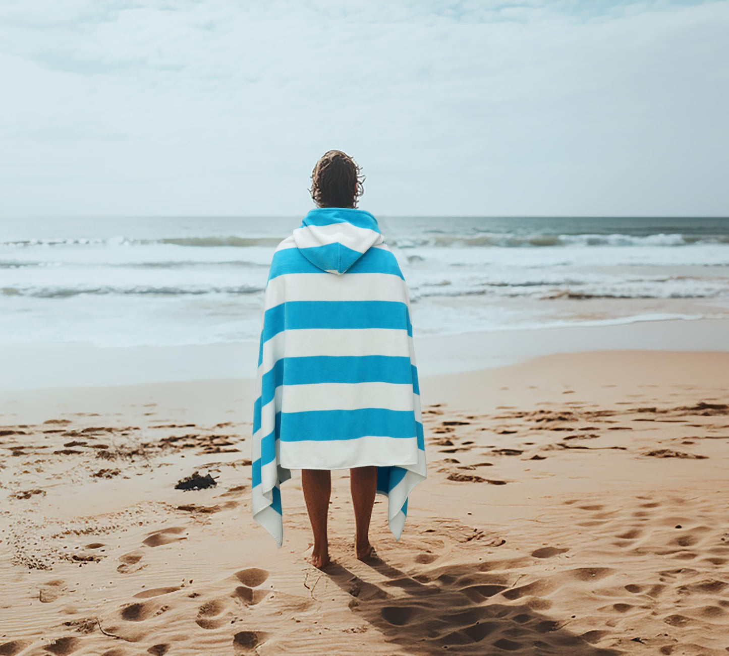COTTON CRAFT Hooded Beach Towel for Adults - 100% Cotton XXL 35x84 Towel