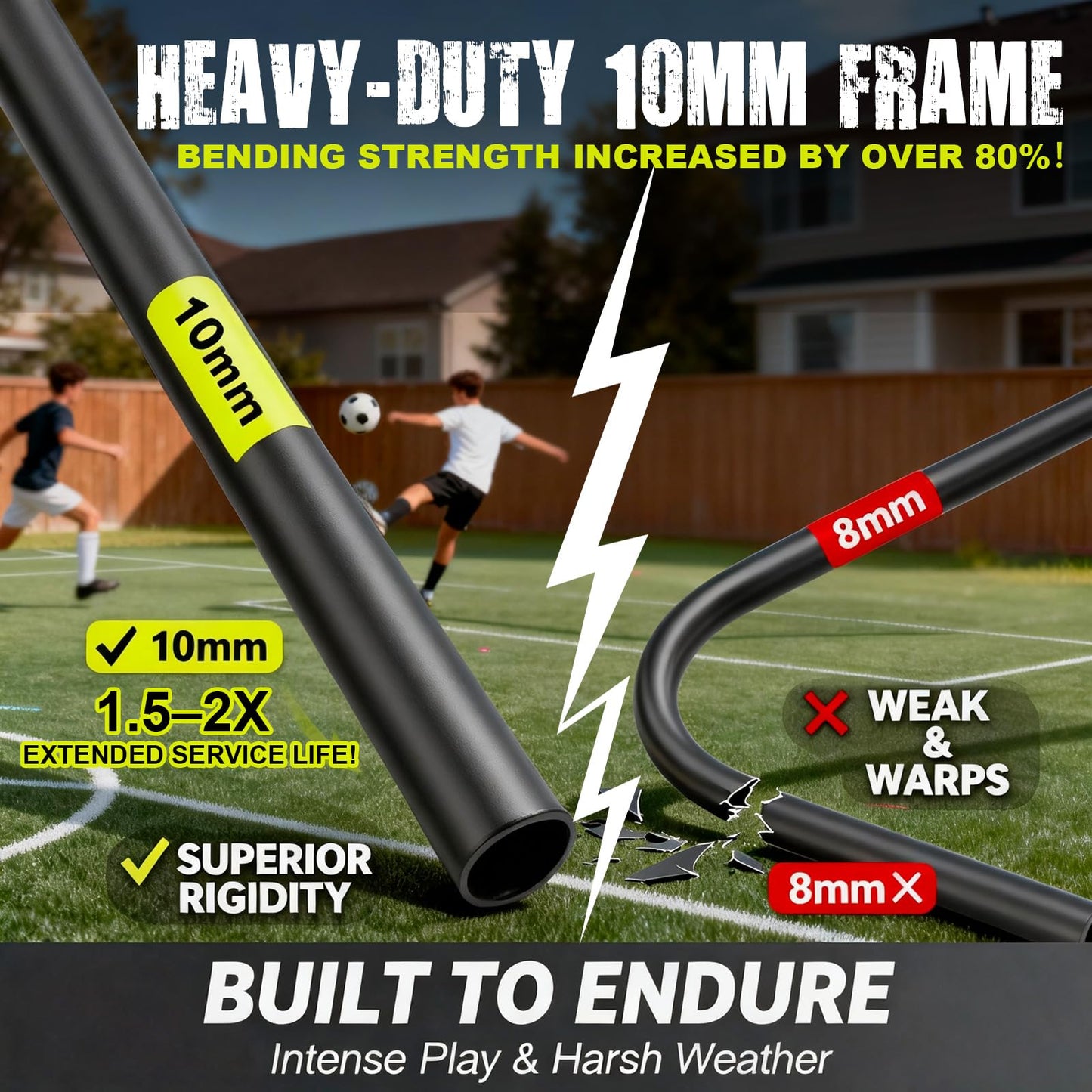 Soccer Goals for Backyard Set, Portable Kids Toddler Soccer Net 2 of 4' x 3', Pop Up Soccer Goal Soccer Training Equipment with Size 4 Soccer Ball, Carry Bag, Youth, Games, Sport, Outdoor Play