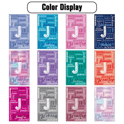 Personalized Kids Beach Towels Custom Sand Free Microfiber Beach Towel with Names & Monogram Customized Quick Dry Pool Towels for Girls Boys Standard Size
