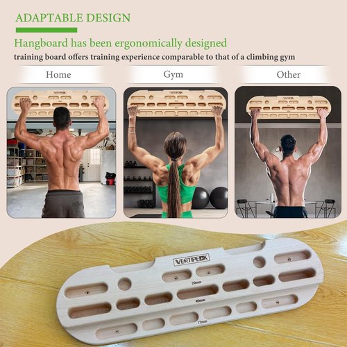 VERTIPEAK Climbing Hangboard,Rock Climbing Fingerboard Perfect for Boulder Training,Climbing Training and Pull-ups