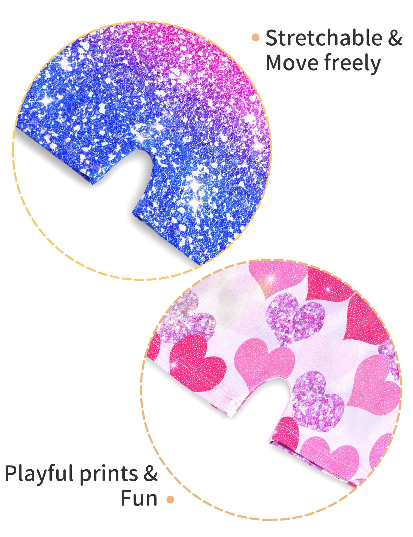 Nokecina Girls Gymnastics Leotards Size 9-10 Years Old Shiny Purple Pink Practice Tank Athletic Bodysuits