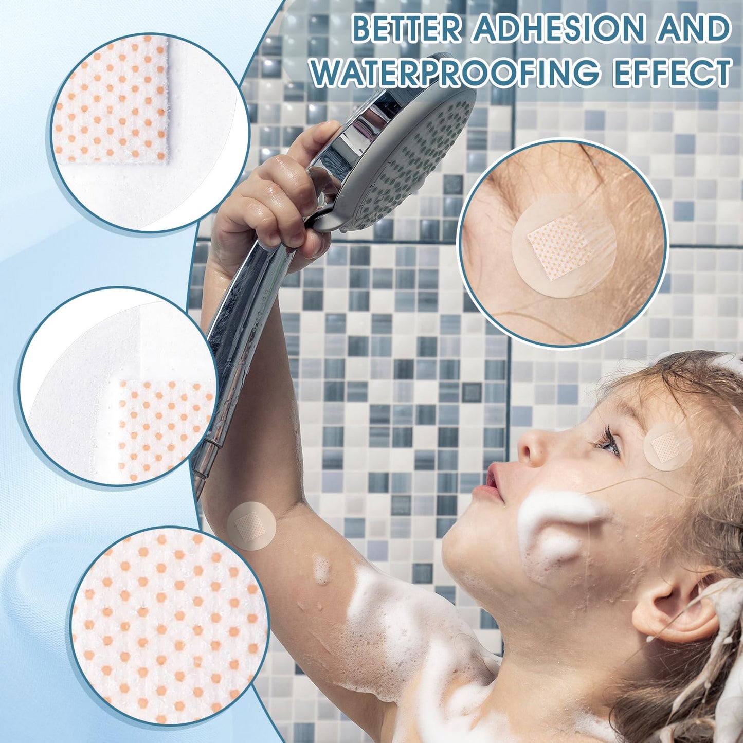 Geiserailie 150 Pcs 7/8 Inch Clear Waterproof Adhesive Bandage Small Round Flexible Adhesive Bandages for Adult Minor Cuts, Abrasions, and Fingertip Wounds Care, Stays on Skin in Shower or Pool