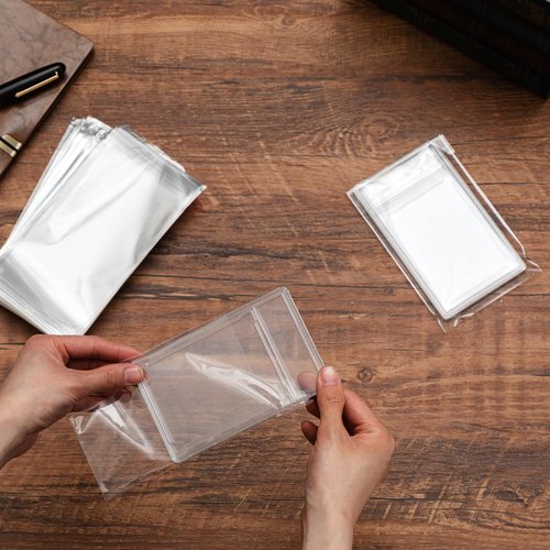 Marspark 300 Pcs Graded Card Sleeves Resealable Card Sleeves Universal Fit Protective Slab Bags Compatible with SGC and More Soft Polypropylene Prevents Scratches,Scrapes Etc