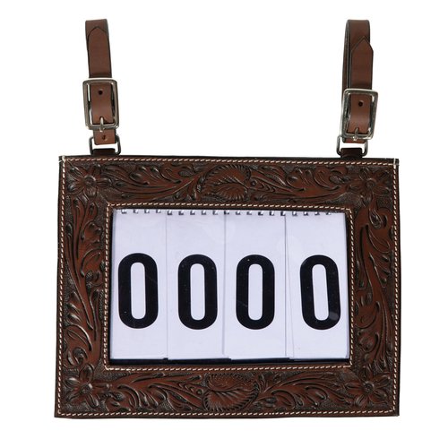 Professional's Choice Tooled Number Holder | Chocolate