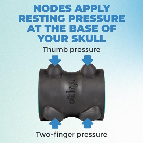 Chirp Wheel XR Massage Roller for Neck & Headache Relief – Rejuvenate Body, Spinal Care & Tension Through Thumb Pressure Release | High-Density Foam for Physical Therapy, 500lbs Capacity, 4" Mint
