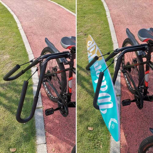 Surfboard Bicycle Carrier Rack,Surfboard Bike Rack,Bicycle Surfing Carrier Mount,Bike Skimboard,Side Kiteboard Holder