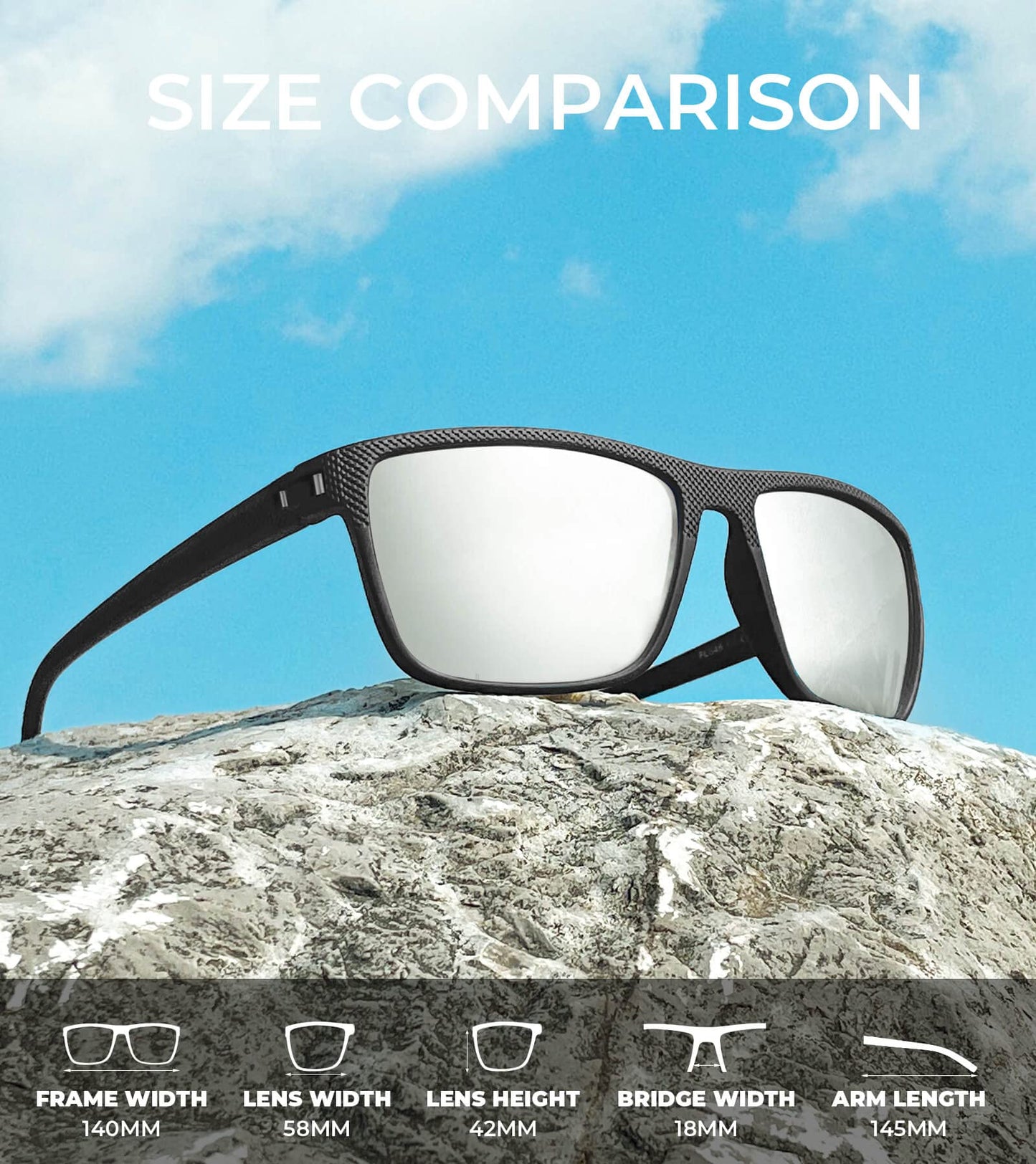 KALIYADI Mens Sun-Glasses Polarized Sunglasses-Men: Classic Sunglasses with Ultraviolet Protection for Driving Fishing Golf