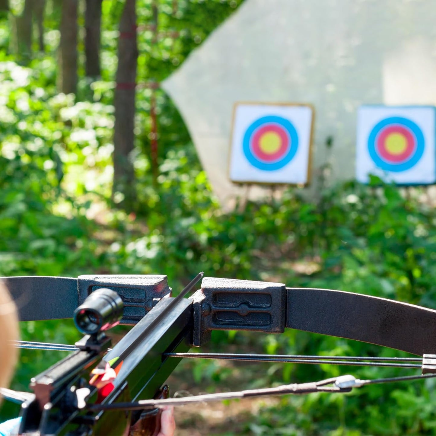 18Pcs 22 Inch Crossbow Bolt,Hunting Carbon Arrows for Outdoor Target Practice