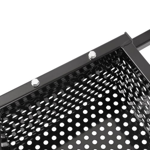 WUTIST Front Cargo Basket Compatible with Icon/Advanced EV Golf Cart W/Mounting Brackets Black Steel Powder Coated Storage Basket
