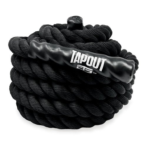 Tapout 30-Foot Battle Rope - Premium Quality, Non-Slip Grip for Intense Cardio & Strength Training