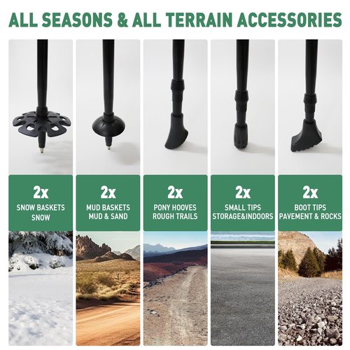 Collapsible Hiking Trekking Poles，2 Pack Telescopic Trekking Poles，Lightweight Aluminum Alloy with Shockproof and Quick Lock，Suitable for Hiking, Camping, Mountaineering and Traveling