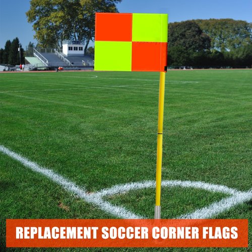 SAWHOX Replacement Soccer Corner Flags, Set of 4
