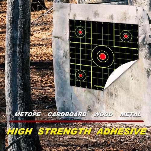 ATFLBOX 25Pack 12x12 inch Splatter Paper Targets and Adhesive Target Papers.Shooting Outdoor and Indoor. Rective Shooting Targets for Air Gun - Rifle - Pistol - Airsoft - Air Rifle
