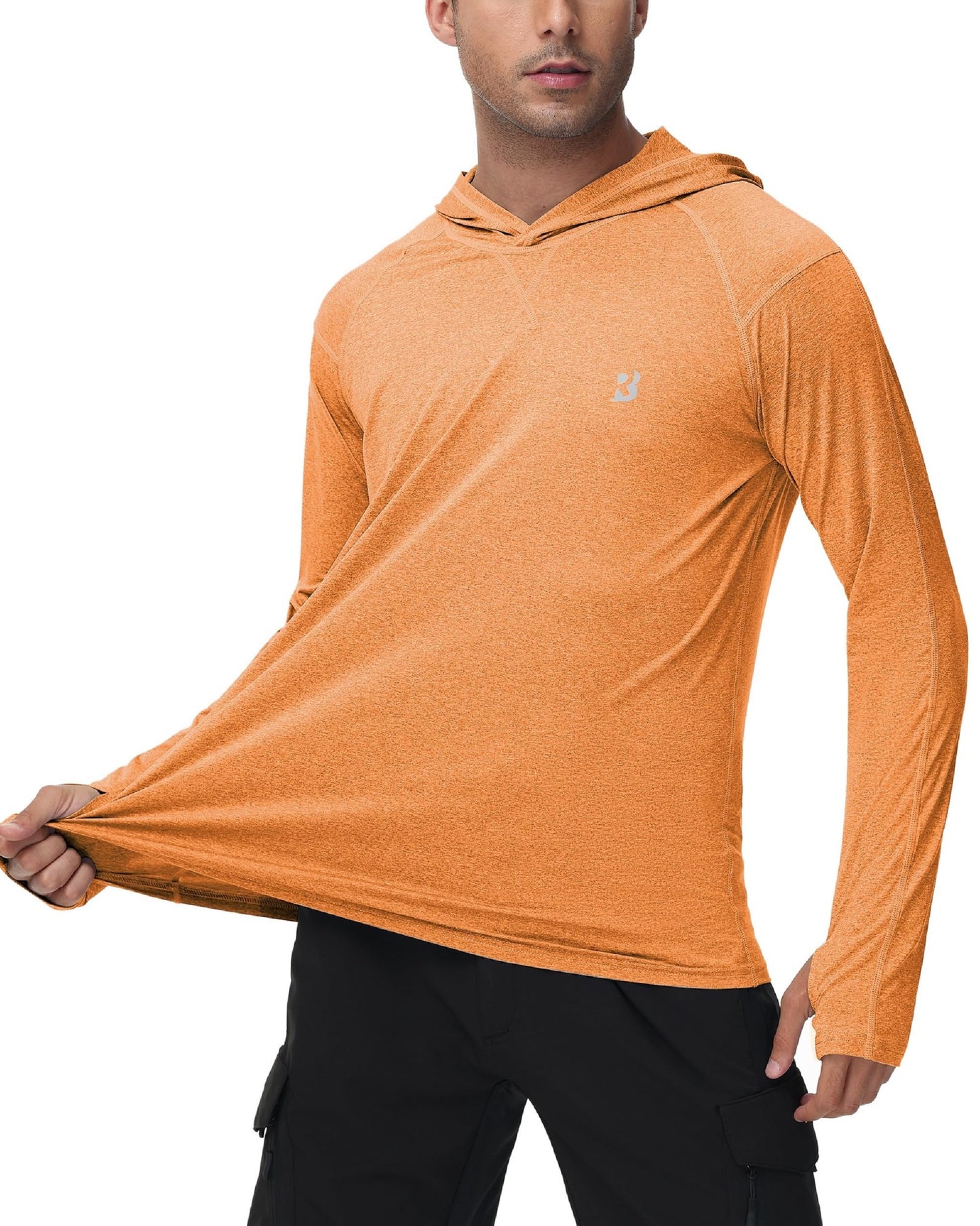 Men's Fishing Rash Guard Shirts - SPF 50+ Long Sleeve UV Sun Protection Shirt for Sports Running Hiking Workout Swimming