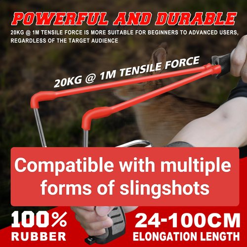 Slingshot Rubber Tubing Replacement Band, Heavy Duty Wrist Elastic Rubber Tubing, Wrist Slingshot Replacement Bands
