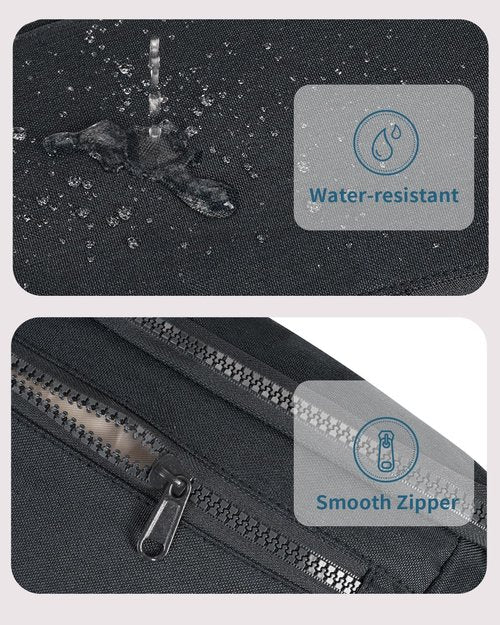sportsnew Large Fanny Packs for Women, Waist Pack Fashion Crossbody Belt Bags for Walking Running Hiking Travel Bag Black patent pending