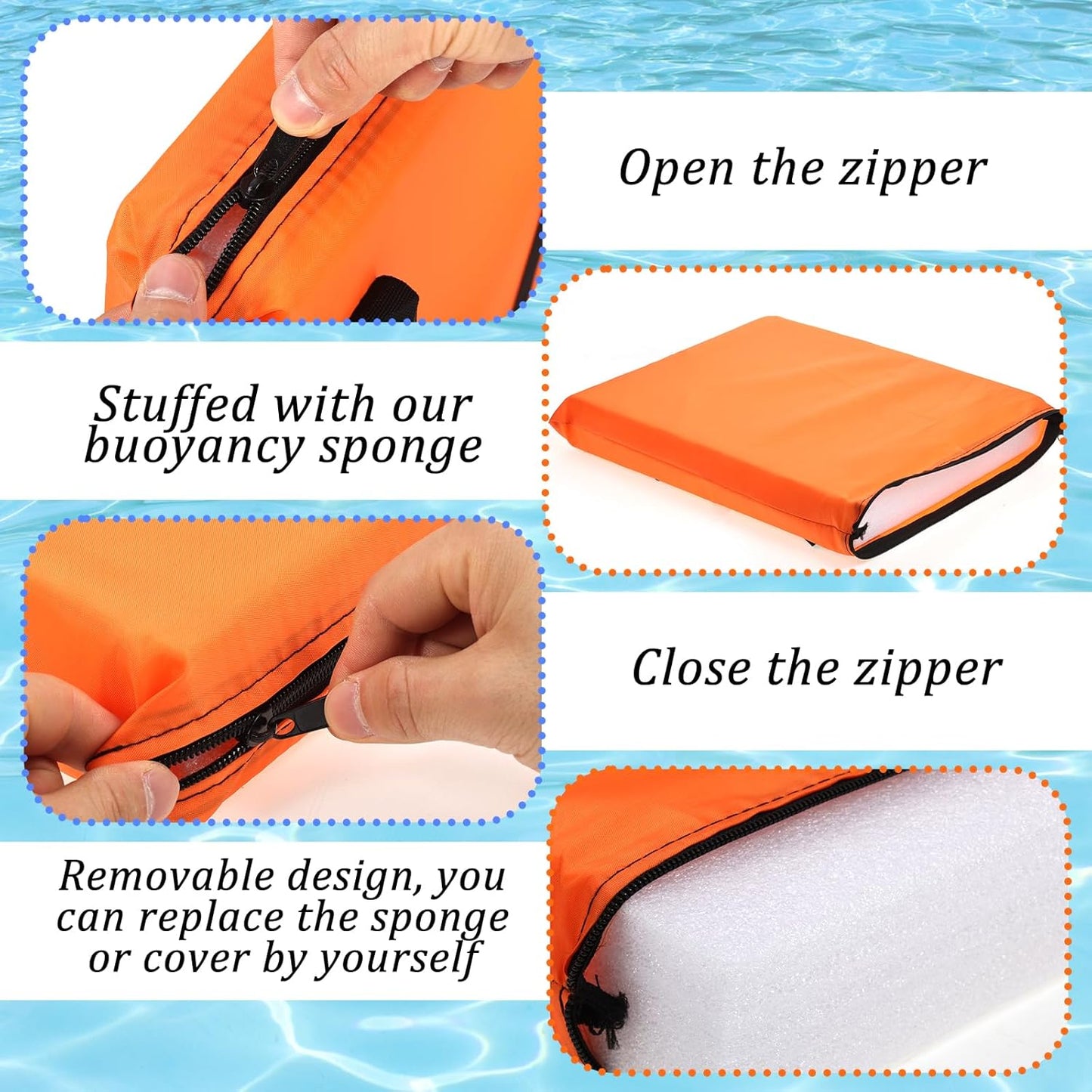 2 Pack Boat Throw Flotation Cushions，Flotation Cushion Throwable PFD Boat Cushion Emergency Marine Throwable Device for Kayaks, Canoes