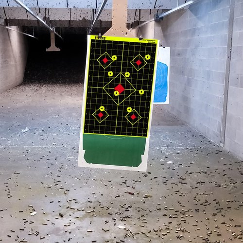 PTPHJEG 12"x18" Sight-in Splash Target - Instantly See Your Shots Burst in Bright Fluorescent Yellow Upon Impact(10 Pack)