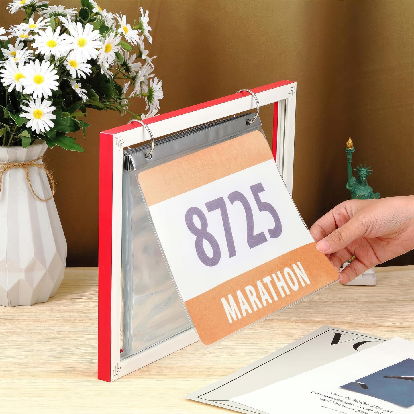 Goutoports Athletic Race Bib & Medal Display Combo - 10 Sheets