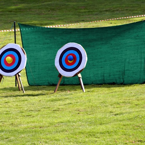 Vincreem Archery Backstop - Heavy Duty Reinforced Netting, Back Stop Net, Ideal for Outdoor Bow Arrow Practice, Target Shooting, and Home Range Use(5x10ft)