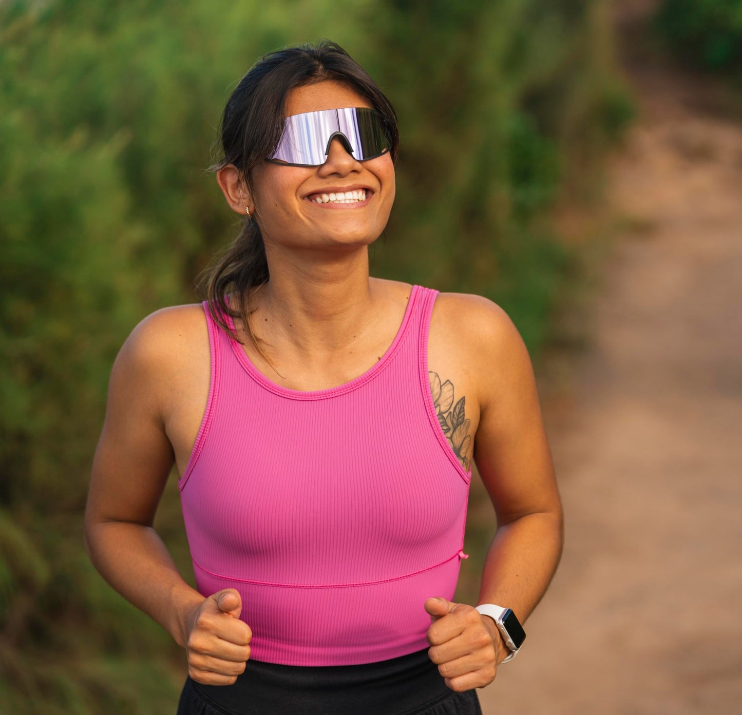 Tifosi Optics Vogel XC Sunglasses (Matte Black, Violet Mirror)