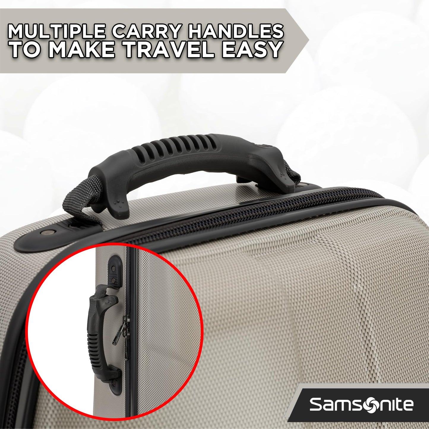 Samsonite Tour Deluxe Golf Hard Case Golf Travel Bag, Lightweight & Durable ABS Shell, 360 Degree Multi-Directional Wheels