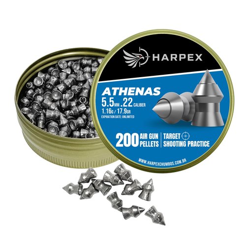Athenas Airgun Pellets .22 Caliber 17.9gr(1.16g) Pointed - 200ct