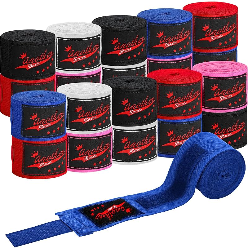 Jenaai 10 Pairs Boxing Hand Wraps 180-Inch Multicolor – MMA Kickboxing