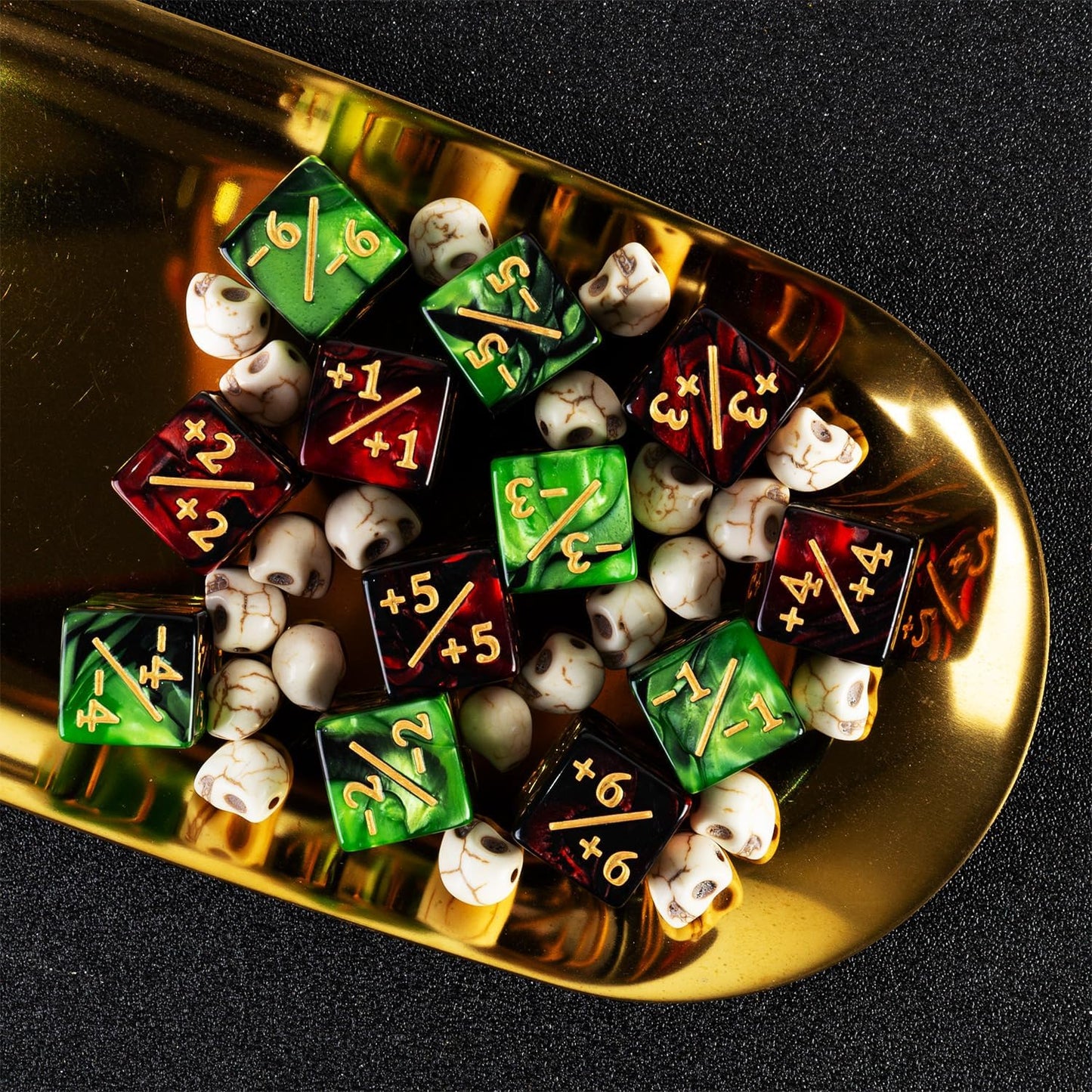 24 Pieces MTG Dice Counters Magic The Gathering Counter Status Tokens Starry Sky D6 Dice Set for MTG Cards Game Night Accessories(Turquoise&Lilac, Navy&Purple)