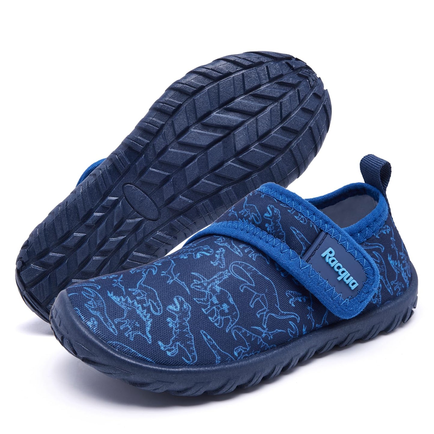 Racqua Toddler Water Shoes Boys Barefoot Quick Dry Swim Pool Beach Aqua Sport Shoes Surfing Boating Lightweight Shoes Toddler Dinosaur 10
