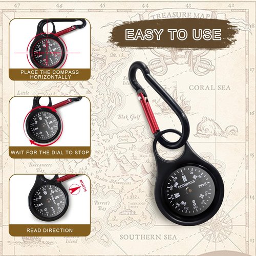 Cheimaxy Pocket Compass, Upgraded Portable Mini Compass with Waterproof Function, Suitable for Hiking Survival, Mountaineering Camping, Outdoor Adventure Party Navigation Tool