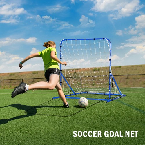 4x4FT Dual-mode Soccer Goal & Rebounder Net,Premium Durability for Intense Shooting Training,Quick-Switch Angle Soccer Training for Control,Passing Practice,Easy Setup Soccer Gifts for Kids Teen Adult