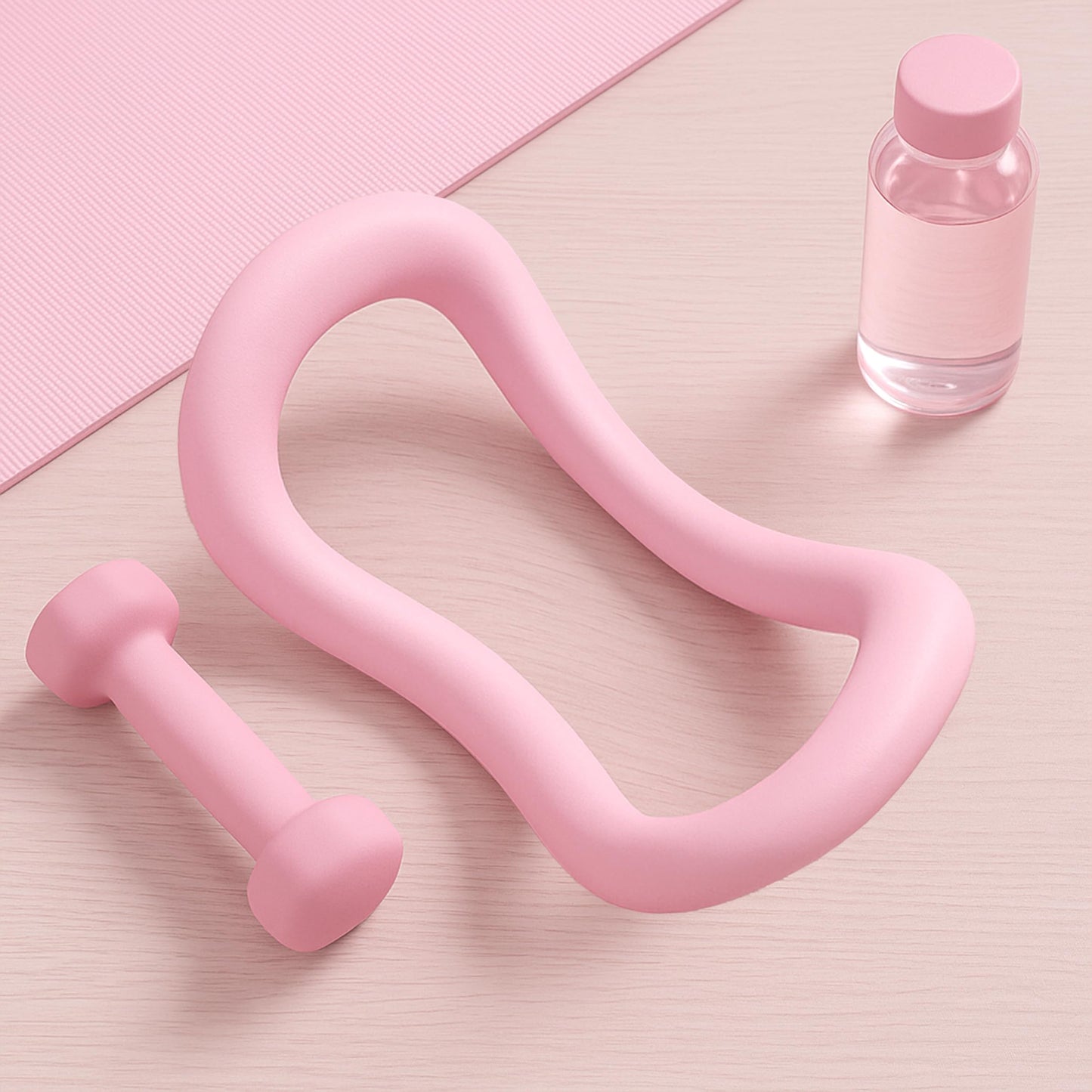KH866 Set of 2 Yoga Rings for Leg, Calves, Calf Pilates, Fitness Circle Equipment for Women, Resistance Stretch Circles Tool with Massage Points, Home Exercise Workout Training Support Sport