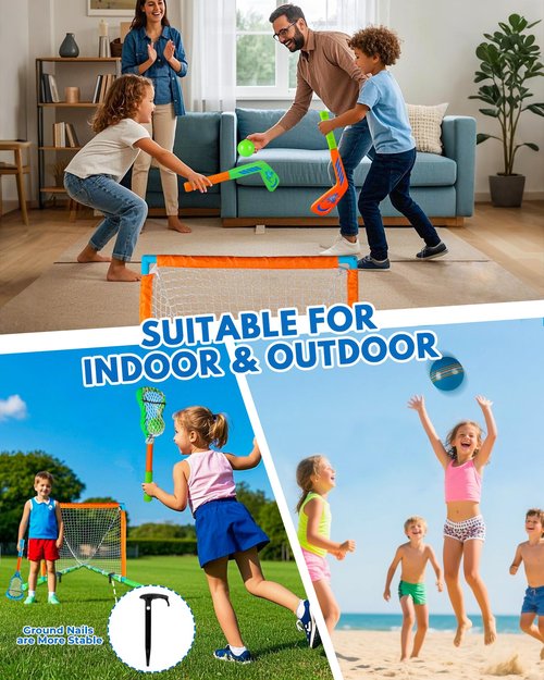 Floating Pool Toys 2-in-1 Lacrosse & Hockey Game Set ??Swimming Pool Games for Adults and Family ??Fun Summer Water Sports Toy