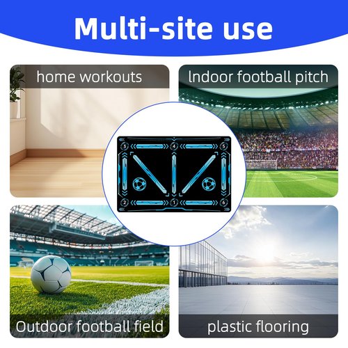Soccer Training Mat, Soccer Training Equipment Includes Premium Anti-Slip Soccer Socks Improve Agility and Coordination,Anti-Slip Silent Absorption Football Footwork Mat