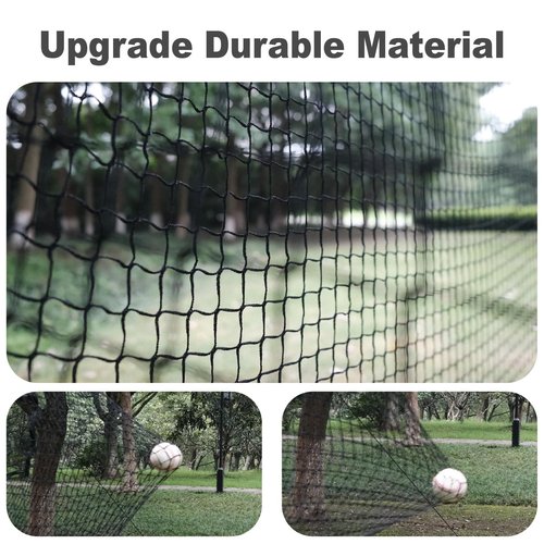 AIRHOP 22FT Portable Baseball & Softball Batting Cage for Backyard Batting Practice, Durable Large Enclosed Batting Cage with Pitching Machine Hole and Removable Door