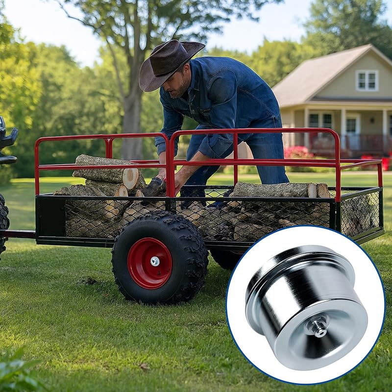 2 Pcs Trailer Axle Dust Caps 2" Galvanized Hub Cap Set - NKIY QUEN Variation of THIS listing