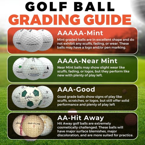 Golf Ball Monkey Cheap Recycled Mix of 100 White for Titleist Pro V1 and Pro V1X - 3A/4A Good and Near Mint Conditions - Recycled Golf Balls w/Mesh Bag for Men and Women