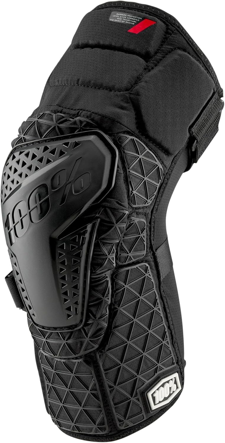 100% Surpass Mountain Biking Knee Pad - MTB & BMX Protection - Heavy Duty Hard Plastic and Smartshock Impact Absorbing Foam Padding