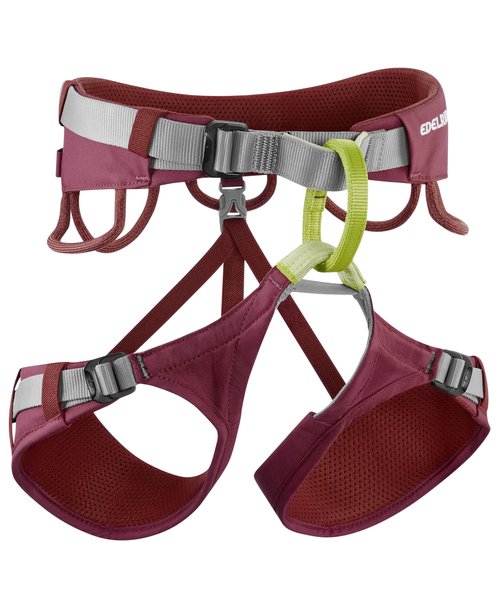 EDELRID Janyne Climbing Harness Small Rhubarb Red