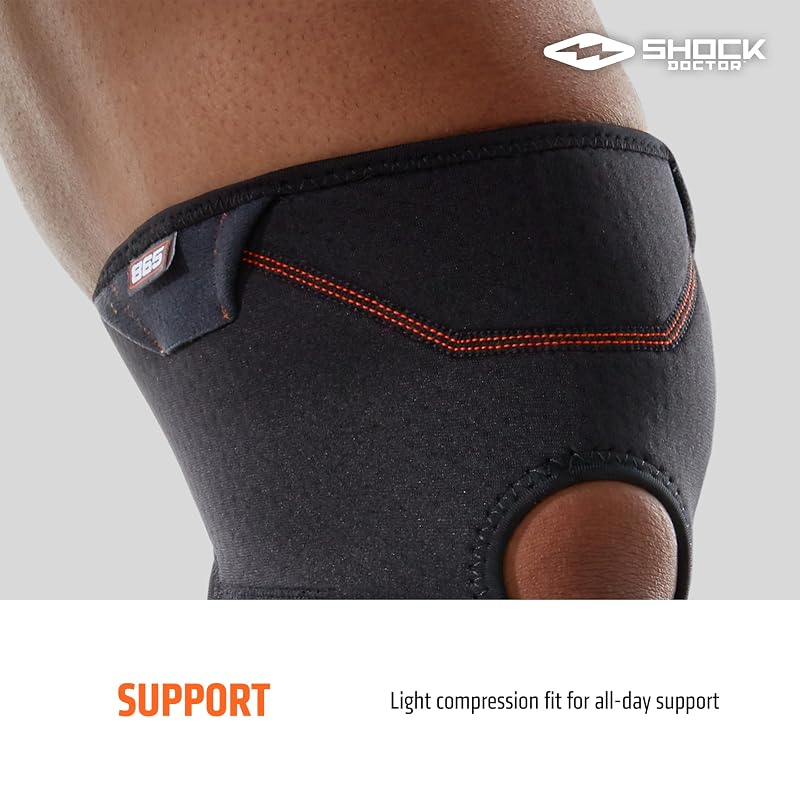 Shock Doctor Open-Patella Knee Sleeve Brace – Large, 1 Unit